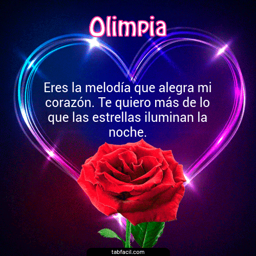 I Love You Olimpia