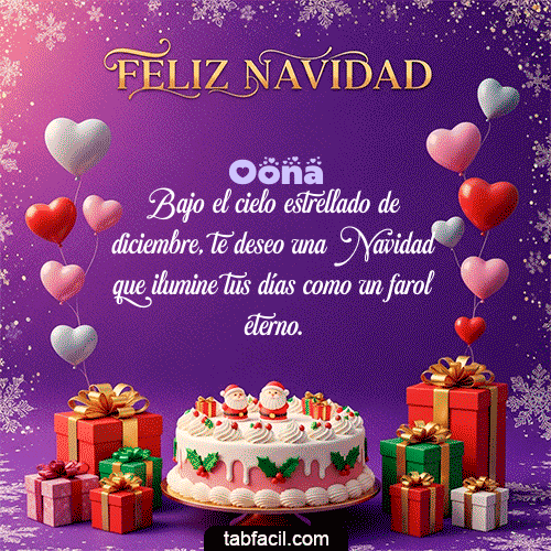 GIF Animado de Feliz Navidad para Oona - 🎅 Merry Christmas