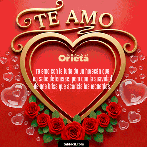 Te Amo Feliz Dia Amor Orieta