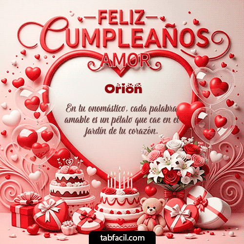 Gif Feliz Cumpleaños Amor Orion