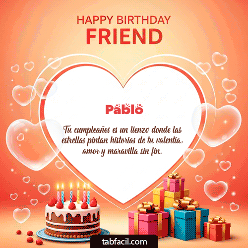 GIF de Pablo - Happy Birthday Friend