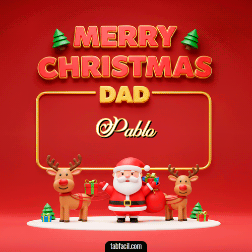 Merry Christmas DAD Feliz Navidad Pablo