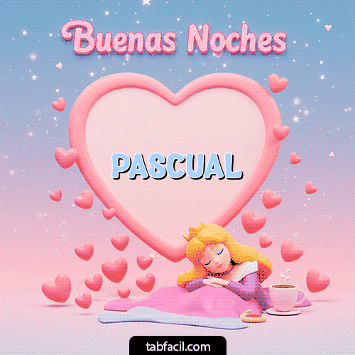 Gif Buenas noches corazón Pascual