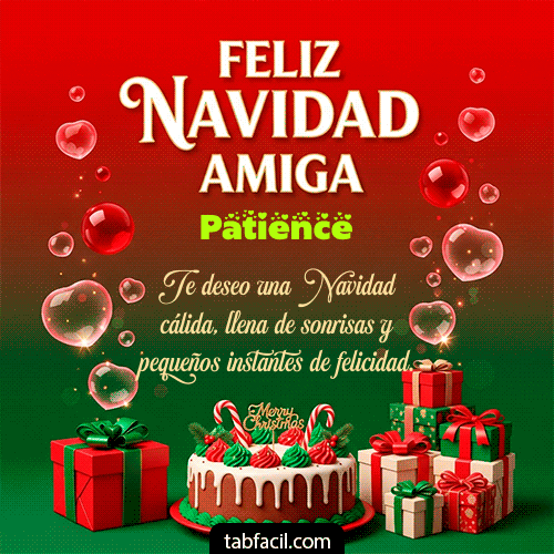 Feliz Navidad Amiga Feliz Navidad Patience