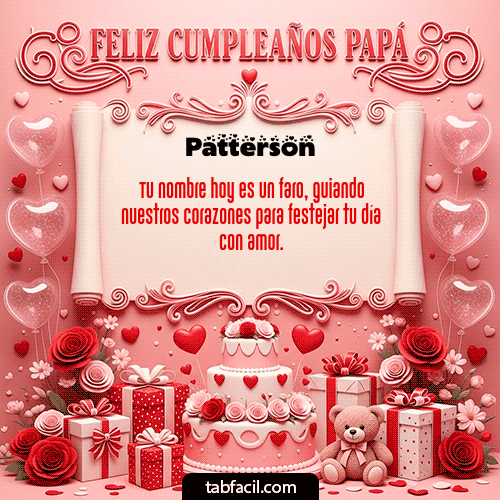 Gif Feliz Cumpleaños Papá Patterson