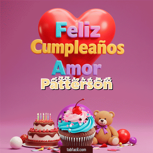 Gif 💞 Feliz Cumpleaños Amor Patterson