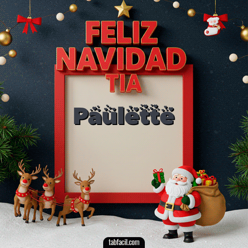 GIF de Paulette - Feliz Navidad Tía