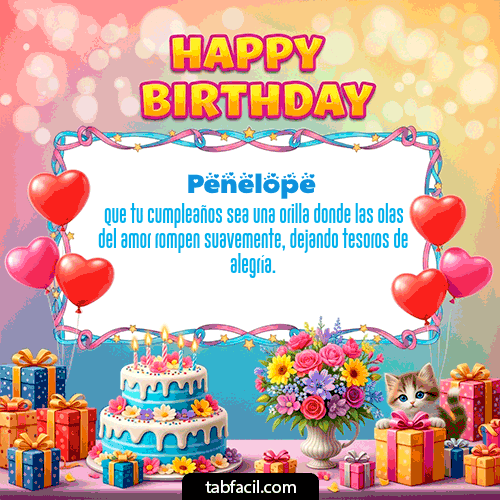 GIF de Penelope - Happy BirthDay
