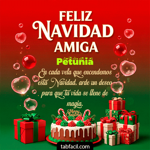 Feliz Navidad Amiga Feliz Navidad Petunia