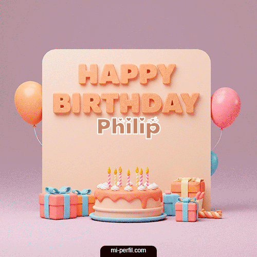 Happy BirthDay Torta Feliz Cumpleaños Philip