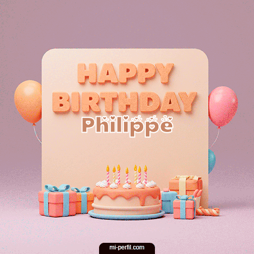 Happy BirthDay Torta Feliz Cumpleaños Philippe