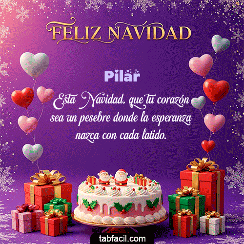 🎅 Merry Christmas Feliz Navidad Pilar