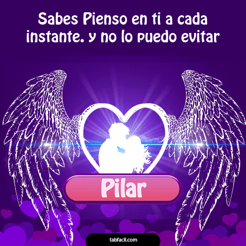 Sabes Pienso en ti a cada instante Pilar