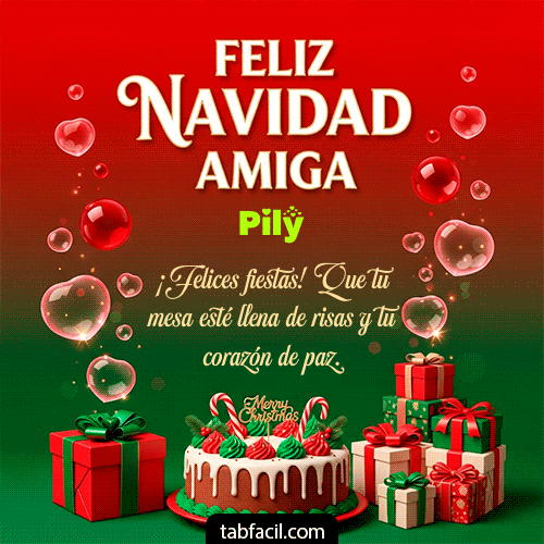 GIF de Pily - Feliz Navidad Amiga