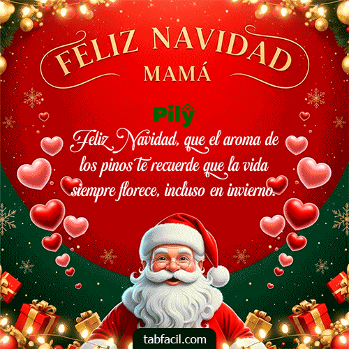 GIF de Pily - Feliz Navidad Mamá