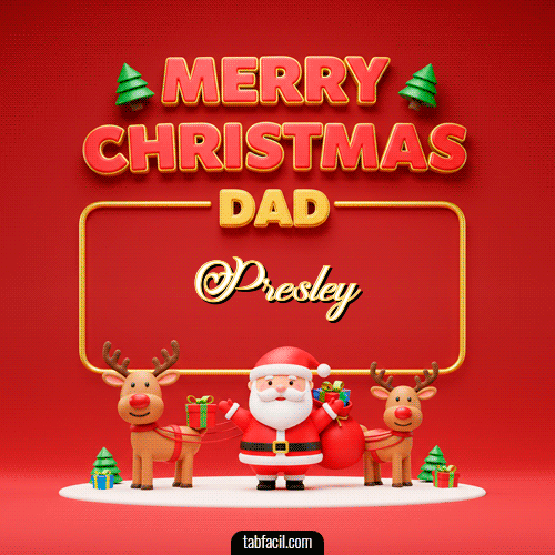 GIF de Presley - Merry Christmas DAD