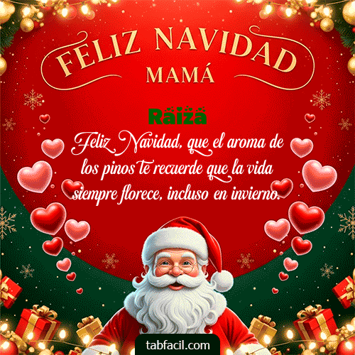 GIF de Raiza - Feliz Navidad Mamá