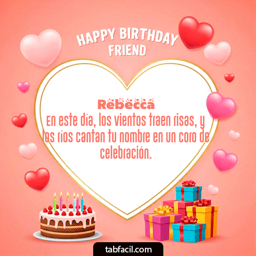 GIF de Rebecca - Happy Birthday Friend