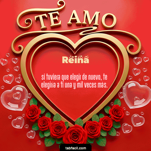 Te Amo Feliz Dia Amor Reina