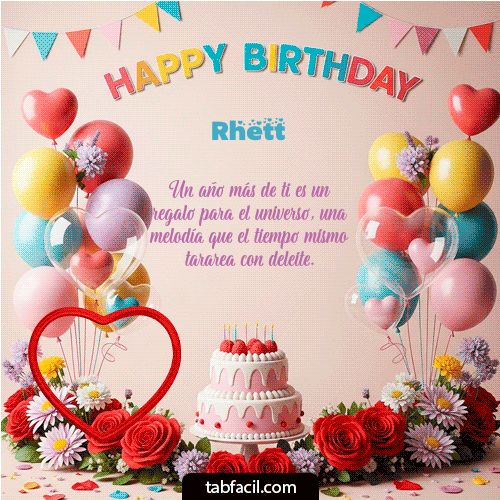 Gif Happy birthday, my friend! Rhett