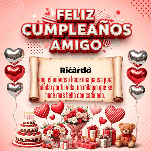GIF de Ricardo - Feliz Cumpleaños Amigo