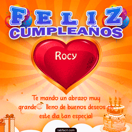 Feliz Cumpleaños Rocy