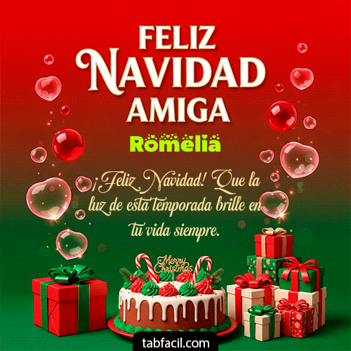 GIF de Romelia - Feliz Navidad Amiga