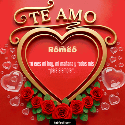 GIF de Romeo - Te Amo