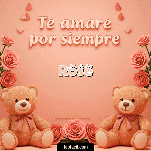 Te amaré por siempre Feliz Dia Amor Rose
