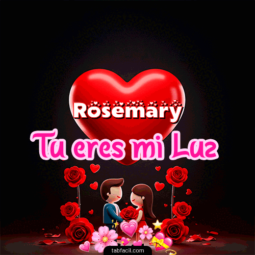 Tú eres mi luz Feliz Dia Amor Rosemary