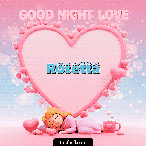 GIF Animado de Buenas Noches para Rosetta - Good Night Love