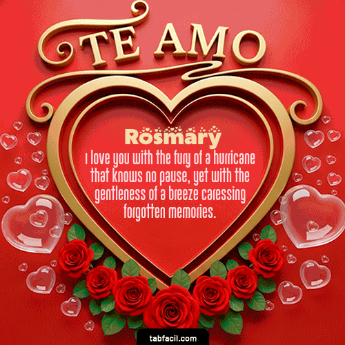 GIF de Rosmary - Te Amo