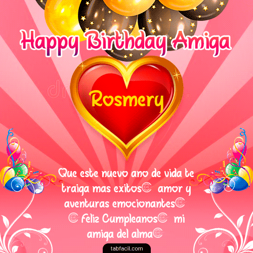 Happy BirthDay Amiga Rosmery
