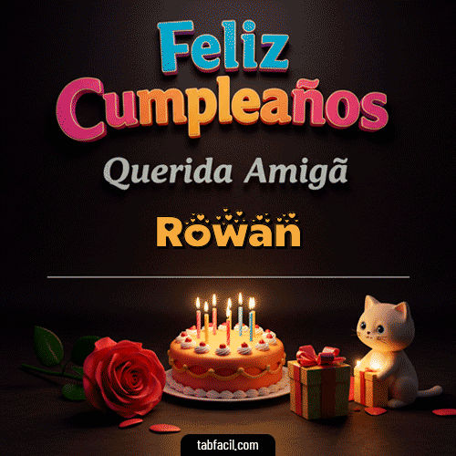 🥳 Feliz Cumpleaños Querida Amiga Feliz Cumpleaños Rowan