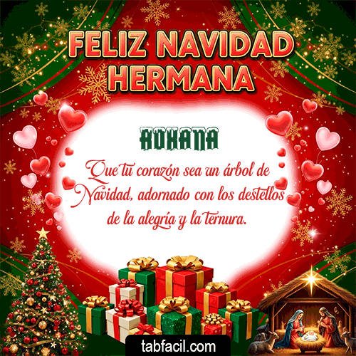 Gif Feliz Navidad Hermana Feliz Navidad Roxana
