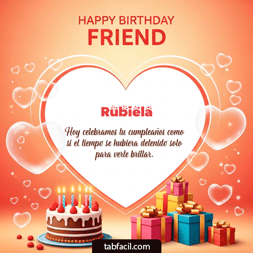 GIF de Rubiela - Happy Birthday Friend