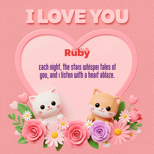 Gif Te Amo!!! Feliz Dia Amor Ruby