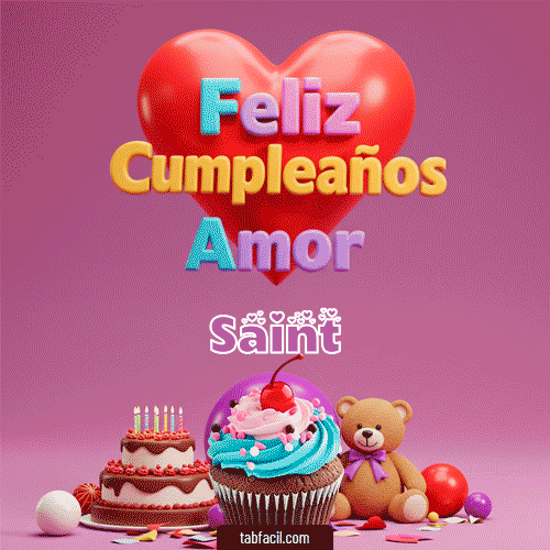 Feliz Cumpleaños Amor Saint