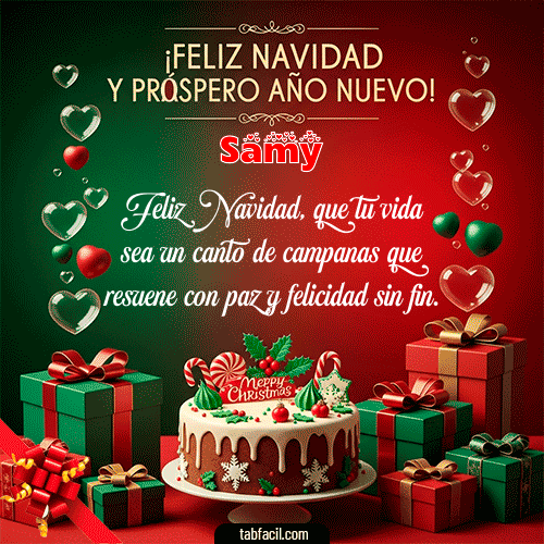 GIF de Samy - Feliz Navidad y Próspero Año Nuevo