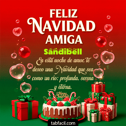GIF Animado de Feliz Navidad para Sandibell - Feliz Navidad Amiga