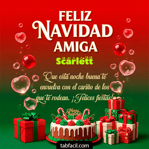 Feliz Navidad Amiga Feliz Navidad Scarlett