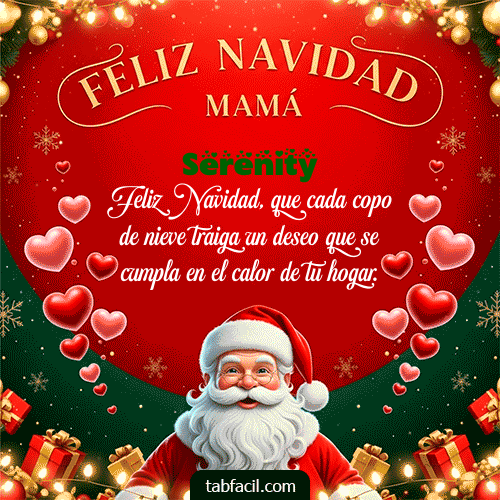 GIF de Serenity - Feliz Navidad Mamá