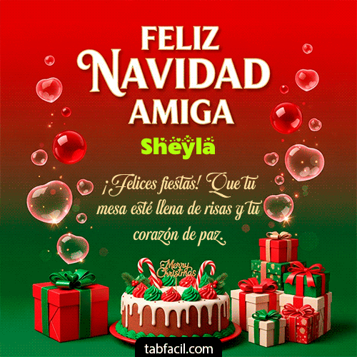GIF de Sheyla - Feliz Navidad Amiga