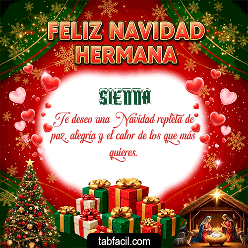 Gif Feliz Navidad Hermana Feliz Navidad Sienna