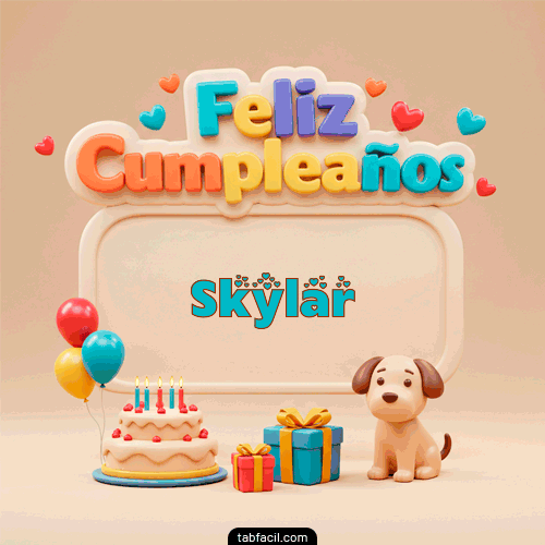 Feliz Cumpleaños Skylar