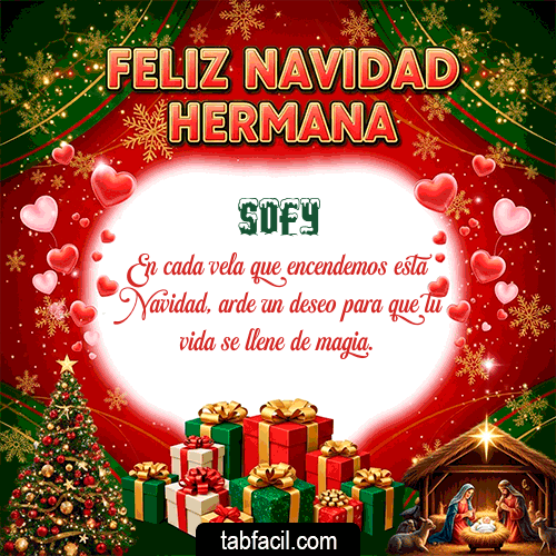 GIF de Sofy - Feliz Navidad Hermana