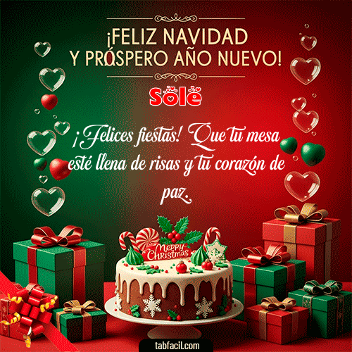 GIF de Sole - Feliz Navidad y Próspero Año Nuevo