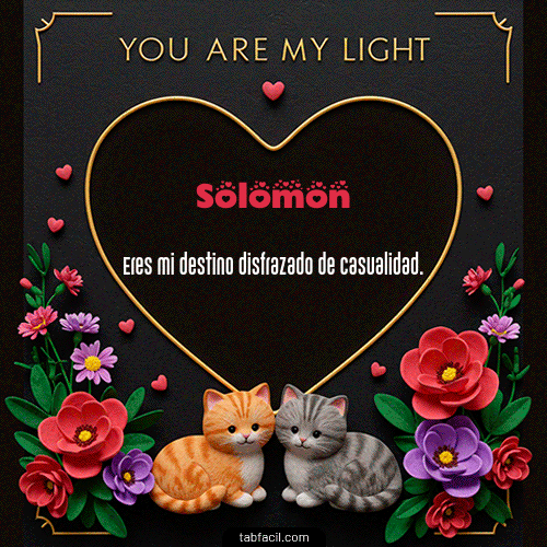 Gif Tú eres mi luz Solomon