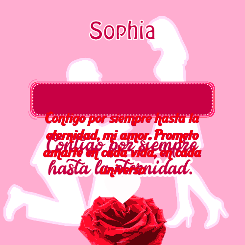 Contigo por siempre...hasta la eternidad Sophia