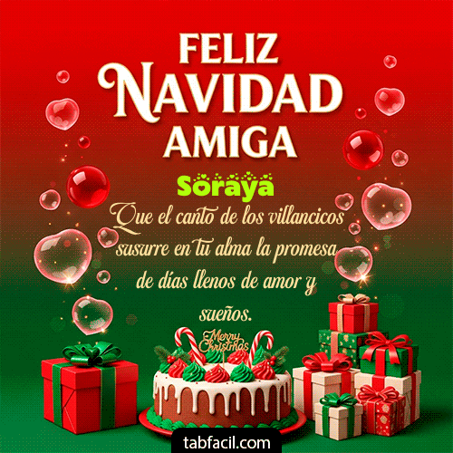 GIF de Soraya - Feliz Navidad Amiga
